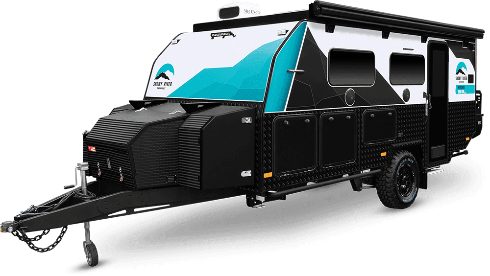 Snowy River SRH-16F family off-road hybrid caravan