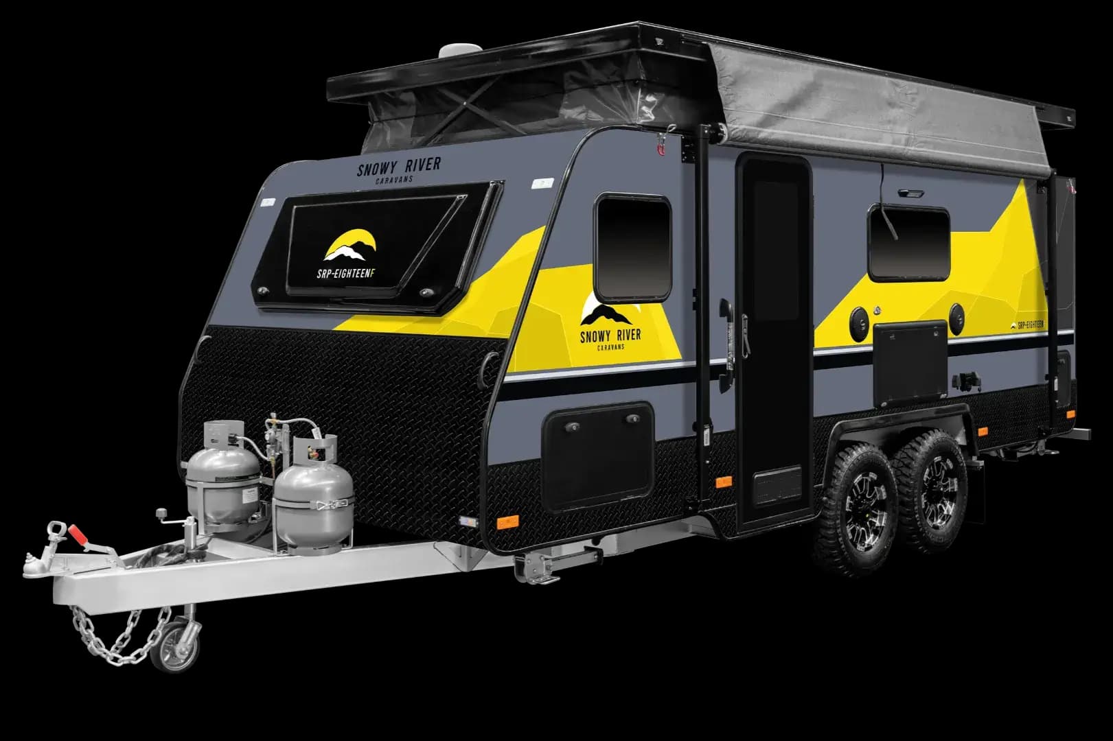 Snowy River SRP-18F family pop top caravan