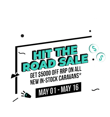 Hit The Road Sale. Snowy River Geelong in-stock vans, May 1 to May 16.
