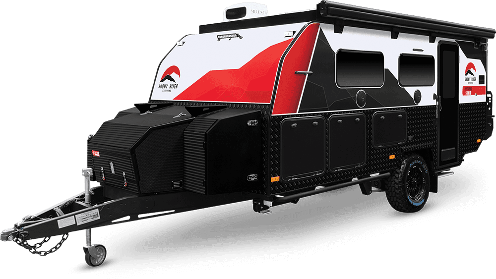 Snowy River SRH-16 hybrid small caravan